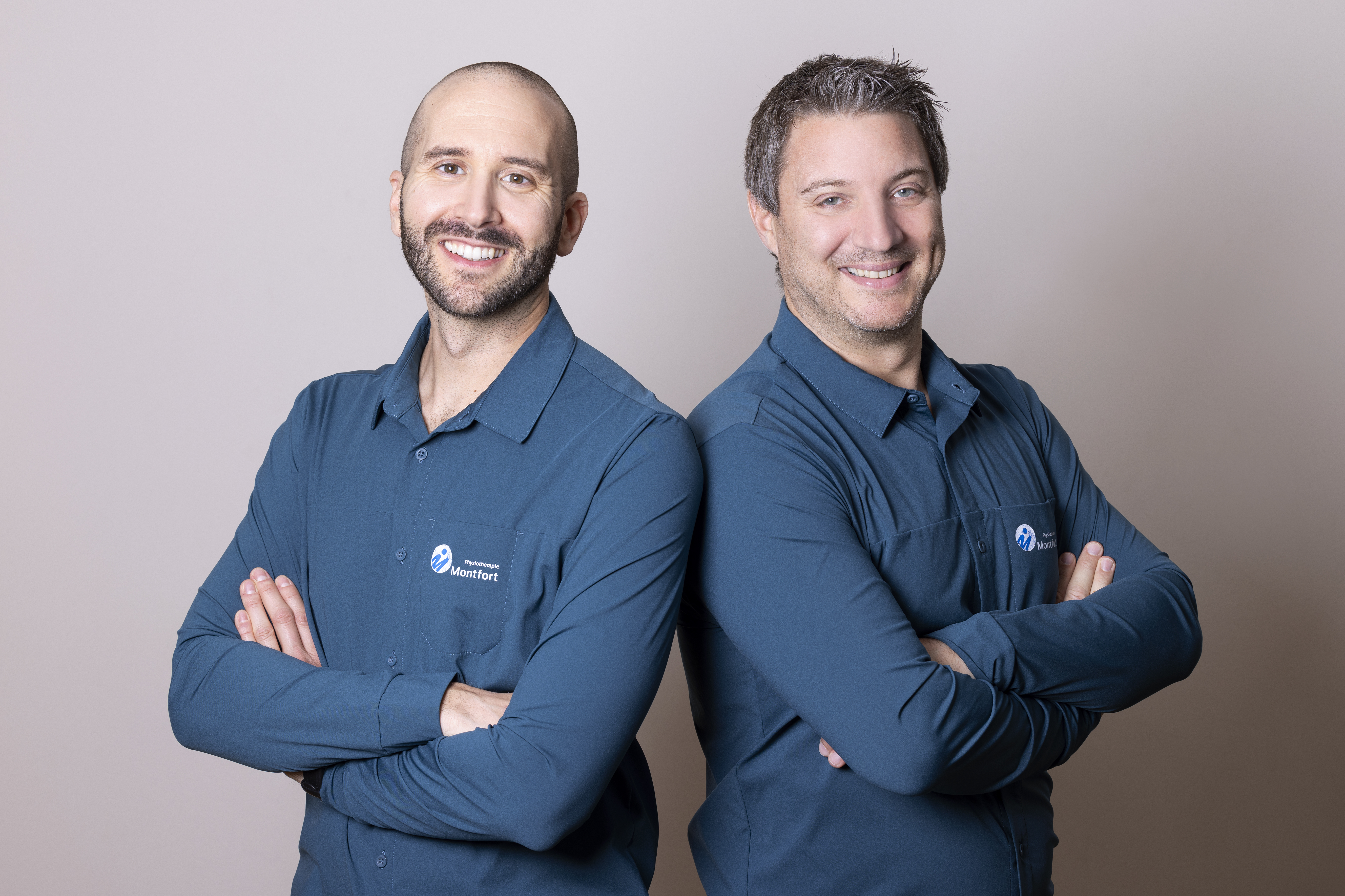 Markus Österle und Marcell Koroknyai, Inhaber der Physiotherapie Montfort